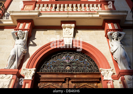 Detail des historischen Gebäudes, Ponce, Puerto Rico Stockfoto