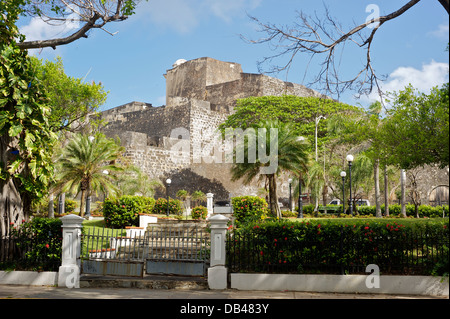 Schloss von San Cristobal, Old San Juan, Puerto Rico Stockfoto