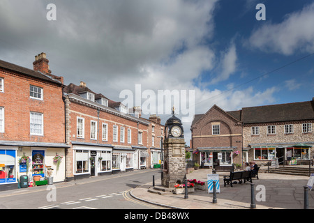Der Marktplatz, viel Wenlock, Shropshire, England, UK Stockfoto