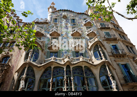 Casa Batllo Modernisme-Stil Gebäude in Barcelona-Katalonien-Spanien Stockfoto