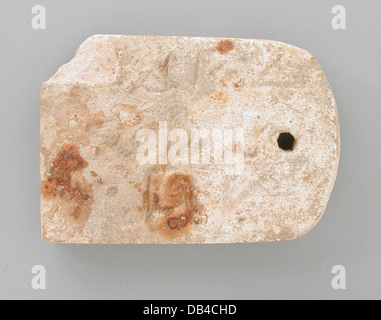 Mumie-Label mit demotischen Inschrift M.80.199.155 Stockfoto