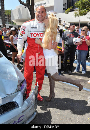 Tito Ortiz und Jenna Jameson die 2011 Toyota Grand Prix Pro Promi-Rennen auf der Toyota-Grand-Prix-Strecke in Long Beach, Los Angeles, Kalifornien - 16.04.11 Stockfoto