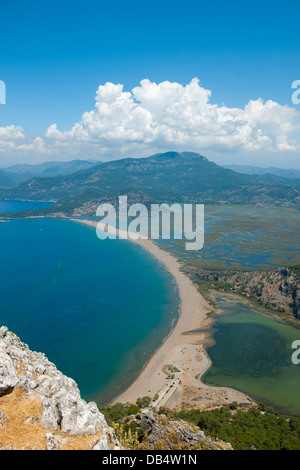 Türkei, Provinz Mugla, Dalyan, Iztuzu Strand (Schildkrötenstrand) und das Schilfgebiet von Dalyan Stockfoto