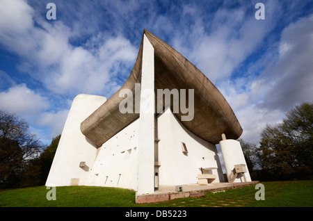 Die Kapelle Notre Dame du Haut in Ronchamp Stockfoto