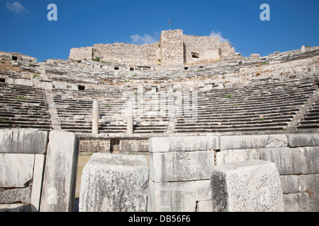 Theater, archäologischen Zone, Milet, südliche Ägäis, Türkei, Asien Stockfoto