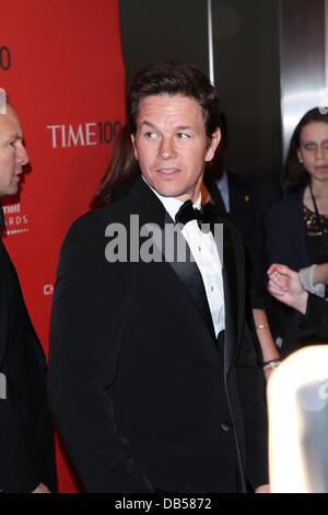 Mark Wahlberg Time Magazine feiert die Time 100 Ausgabe, Liste der hundert meistens Supermacht der Welt, am Haus der Jazz at Lincoln Center - Ankunft New York City, USA - 26.04.11 Stockfoto