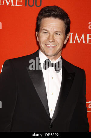 Mark Wahlberg Time Magazine feiert die Time 100 Ausgabe, Liste der hundert meistens Supermacht der Welt, am Haus der Jazz at Lincoln Center - Ankunft New York City, USA - 26.04.11 Stockfoto