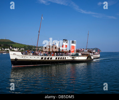 Waverley letzte seetüchtige Raddampfer der Welt, Campbeltown, Scotland UK Stockfoto