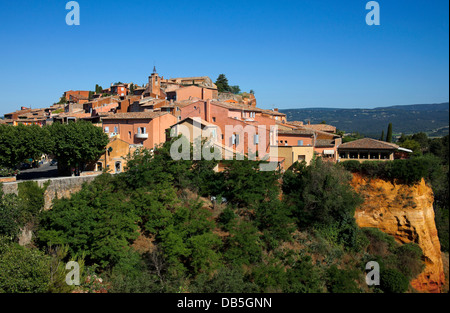 Roussillon Dorf, Luberon, Provence, Frankreich Stockfoto