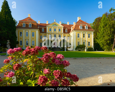 Barockschloss Rammenau, Landkreis Bautzen, Sachsen, Deutschland Stockfoto