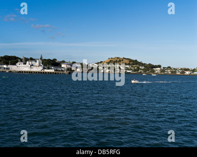 dh Auckland Harbour DEVONPORT NEW ZEALAND Auckland North Shore Harbourside Vorort Küstendorf Waitemata harbour Stockfoto