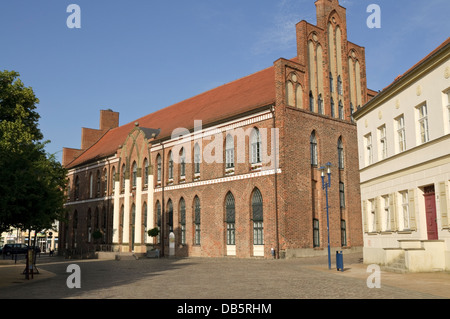 Das Rathaus in Parchim, Mecklenburg Vorpommern, Deutschland. Stockfoto