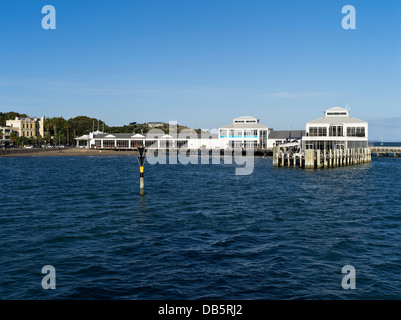 dh Auckland Harbour DEVONPORT Neuseeland Devonport Fähranleger Waitemata harbour Stockfoto