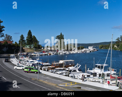 dh Lake Taupo TAUPO Neuseeland Boat Marina am Fluss Waikato River Stockfoto