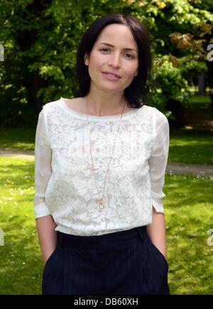 Andrea Corr von The Corrs stellt bei RTE auf ihrem Solo Album mit einem Konzert im Studio für 2fm Wettbewerb Gewinner Dublin, Irland - 04.05.11 zu fördern Stockfoto