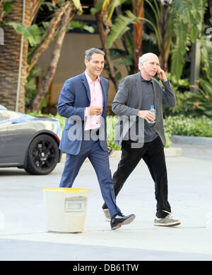 Larry Davis Promis kommen im Staples Center für Spiel 2 der NBA Western Conference-Halbfinale zwischen LA Lakers und die Dallas Mavericks. Los Angeles, Kalifornien - 04.05.11 Stockfoto