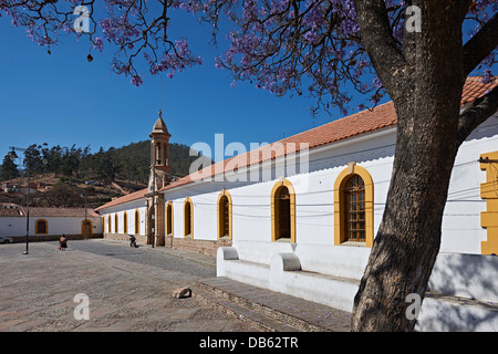 Plaza Pedro de Anzares, Klosters Platz von la Recoleta, Kolonialbauten, Sucre, Bolivien, Südamerika Stockfoto