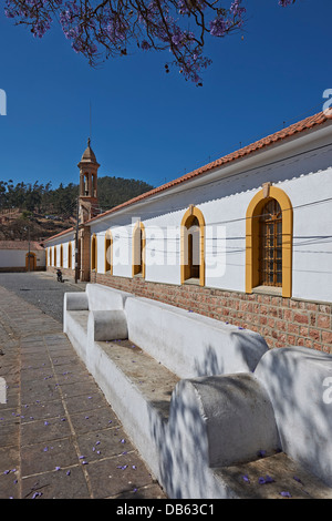 Plaza Pedro de Anzares, Klosters Platz von la Recoleta, Kolonialbauten, Sucre, Bolivien, Südamerika Stockfoto