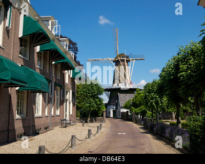 Windmühle de Hoop in Loenen Aan de Vecht, Utrecht, Niederlande. Aus dem Jahr 1903, nachdem sein Vorgänger durch einen Brand zerstört wurde. Stockfoto