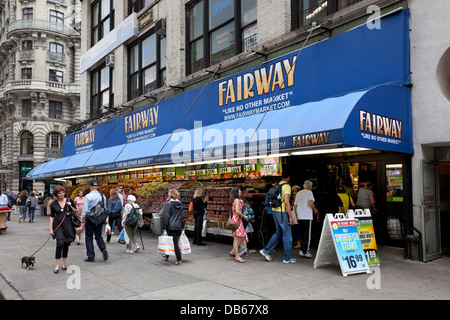 Fairway-Supermarkt am Broadway in New York City Stockfoto