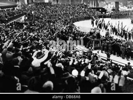 Sport, Olympische Spiele, Garmisch-Partenkirchen 6.2.- 16.2.1936, Zusatz-Rechteklärung-nicht möglich Stockfoto