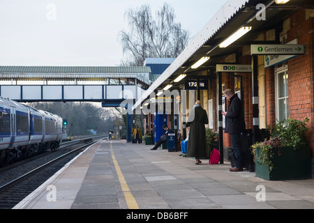 Dorridge Bahnhof in den West Midlands, England. Stockfoto