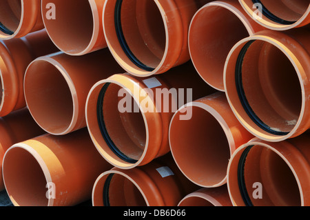 Hintergrund mit Muster von Konstruktionsrohre Stockfoto