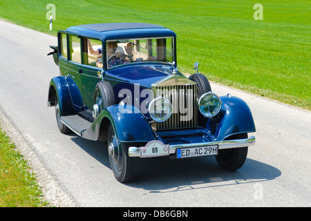 Rolls-Royce Landaulet 20/25, gebaut im Jahr 1930, Foto, aufgenommen am 12. Juli 2013 in Landsberg, Deutschland Stockfoto