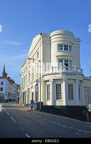 Regency aufbauend auf Belle Vue Terrasse, Malvern, Great Malvern, Worcestershire, England, Vereinigtes Königreich Stockfoto