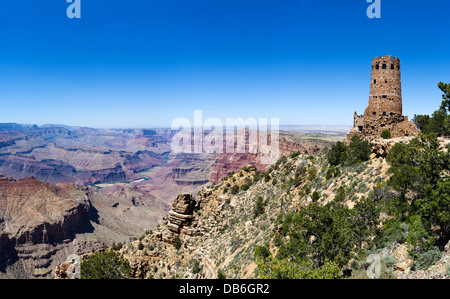 Desert View Watchtower, South Rim, Grand Canyon National Park, Arizona, USA Stockfoto