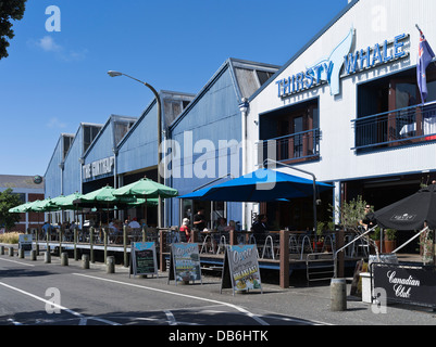 dh Napier Inner Harbour NAPIER NEUSEELAND Ahuriri Cafés am Wasser Restaurants Hafengebäude Cafe Stockfoto