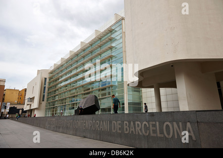 MACBA Museu d ' Art Contemporani de Barcelona Katalonien Spanien Stockfoto