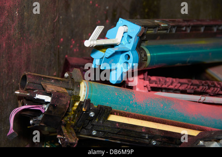 Tintenpatronen können recycelt werden. Stockfoto