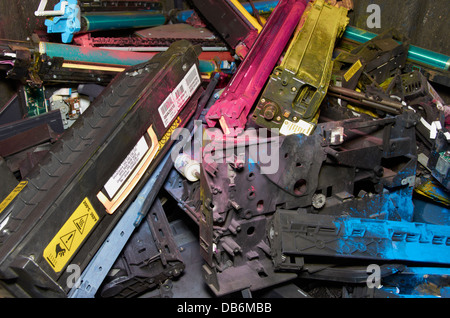 Tintenpatronen können recycelt werden. Stockfoto