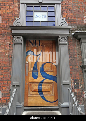 BrooklynMixer SeventyEight, 78, A Doorway in Seel Street, Liverpool, Merseyside, England, Großbritannien, L1 4BH Stockfoto