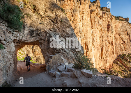 Bright Angel Trail, South Rim, Grand Canyon Nationalpark in Arizona. Stockfoto