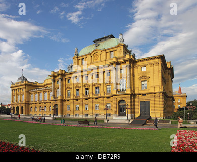 Das Gebäude des kroatischen Nationaltheaters. Zagreb. Kroatien Stockfoto