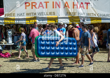 Nicht nur Musik, die in die Wälder und Parkland Latitude Festival 2013, Henham Park, Southwold, Suffolk, UK. Juli 2013. Stockfoto