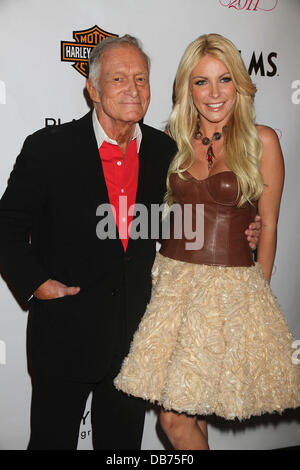 Hugh Hefner, Crystal Harris Playboys Playmate des Jahres 2011 am Mond Nachtclub im The Palms Hotel and Casino Las Vegas, Nevada - 06.05.11 Stockfoto