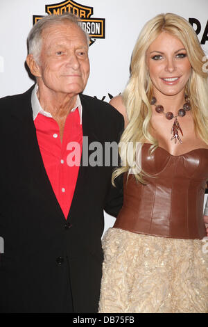 Hugh Hefner, Crystal Harris Playboys Playmate des Jahres 2011 am Mond Nachtclub im The Palms Hotel and Casino Las Vegas, Nevada - 06.05.11 Stockfoto