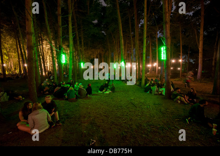 Nicht nur Musik, die in die Wälder und Parkland Latitude Festival 2013, Henham Park, Southwold, Suffolk, UK. Juli 2013. Stockfoto