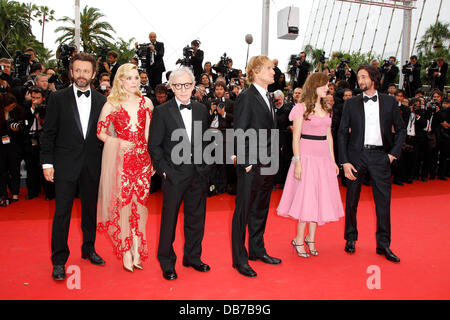 Woody Allen, Owen Wilson, Rachel McAdams, Adrien Brody Cannes International Film Festival 2011 - Tag 1 - Midnight In Paris Premiere - - Arrivals Cannes, Frankreich - 11.05.11 Stockfoto