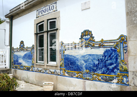 Bahnhof Pinhao Portugal Stockfoto