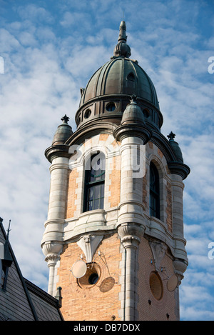 Kanada, Québec, Québec (Stadt). Historische Feuerwache (aka Poste de Pompiers) Stockfoto