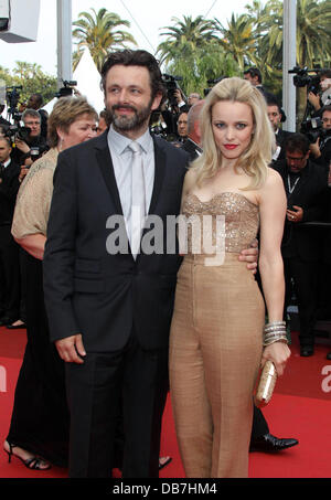 Schauspielern Rachel McAdams und Michael Sheen Cannes International Film Festival 2011 - Tag 2 - Dornröschen - Premiere Cannes, Frankreich - 12.05.11 Stockfoto