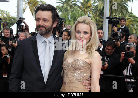 Schauspielern Rachel McAdams und Michael Sheen Cannes International Film Festival 2011 - Tag 2 - Dornröschen - Premiere Cannes, Frankreich - 12.05.11 Stockfoto