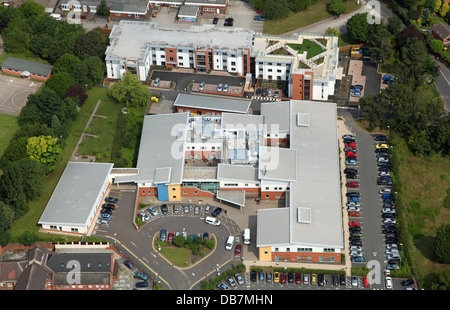 Luftaufnahme von Samuel Johnson Community Hospital in Lichfield, Staffordshire Stockfoto