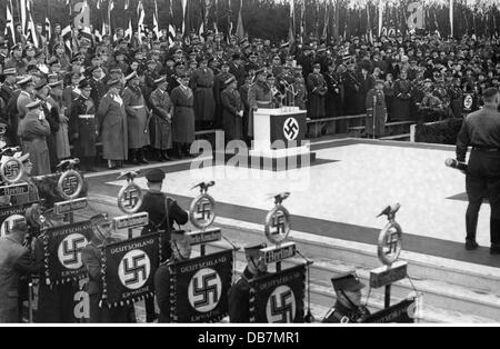Nationalsozialismus / Nationalsozialismus, Veranstaltung, Ecksteinlegung für das neue Haus der militärtechnischen Fakultät durch Generaldekan der Artillerie Karl Becker, Berlin-Teufelsberg, 1937, Zusatz-Rechte-Clearences-nicht vorhanden Stockfoto