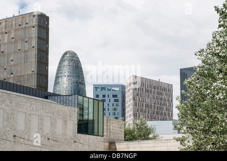 Hochhäuser im 22 @ Technik Bezirk Stockfoto