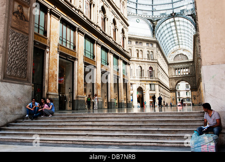 Galleria Umberto ich shopping-Arkade Stockfoto